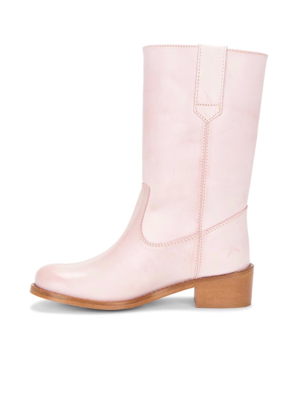 Julia Gaucho Boot in Pink Escovado - Picture 5 of 11